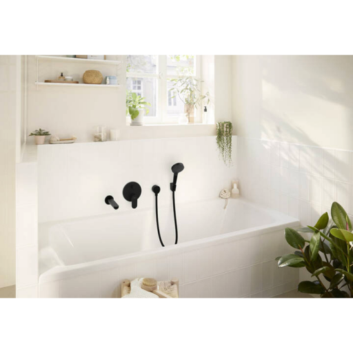 Смеситель для ванны HANSGROHE Rebris S 72466670 встраиваемый черный матовый